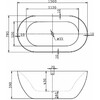 Акриловая ванна BelBagno BB27 150x78