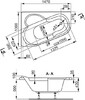 Акриловая ванна Vagnerplast Selena 147x100 L
