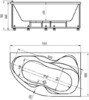 Акриловая ванна Акватек Вега VEG170-0000077 170x105 R