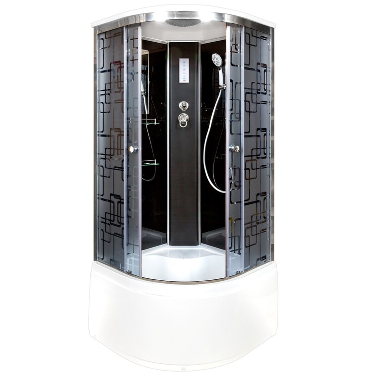 Душевая кабина AvaCan BM4510 EL BLACK 100x100