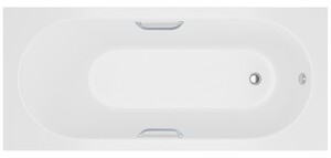 Ванна из искусственного камня Delice Bravo 190x90 глянцевая с ручками хром DLR330039R-G