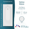 Ванна из искусственного камня Delice Bravo 190x90 матовая DLR330039-M