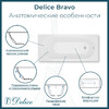 Ванна из искусственного камня Delice Bravo 190x90 матовая DLR330039-M