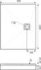 Душевой поддон Good Door Essentia 2 100x80 черный ЛП00222