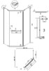 Душевое ограждение Grossman Pragma 302.K33.03.9090.10.02 90x90