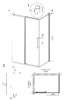 Душевое ограждение Grossman Cosmo 120.K33.02.1380.10.00 130x80