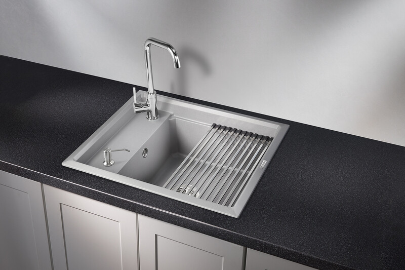 Мойка для кухни Granula Kitchen Space 6004 АЛЮМИНИУМ