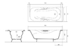 Чугунная ванна Aquatek Гамма 170x75 AQ8070FH-00