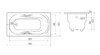 Чугунная ванна Goldman Nova 150x80x42 с ручками