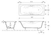 Чугунная ванна Vinsent Veron Aura 180x80x45