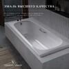 Чугунная ванна Vinsent Veron Concept 160x70x42 с золотыми ручками