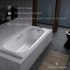 Чугунная ванна Vinsent Veron Concept 160x70x42 с золотыми ручками