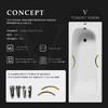 Чугунная ванна Vinsent Veron Concept 140x70x42 с золотыми ручками