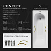 Чугунная ванна Vinsent Veron Concept 150x70x42 с золотыми ручками и а/п