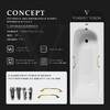 Чугунная ванна Vinsent Veron Concept 150x70x42 с золотыми ручками и а/п