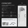 Чугунная ванна Vinsent Veron Concept 170x70x42 с черными матовыми ручками