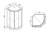 Душевая кабина Loranto CS-1000-13TM/M 100x100