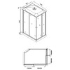 Душевая кабина Loranto CS-5180-13L G 100x80