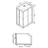 Душевая кабина Loranto CS-5180-13R G 100x80
