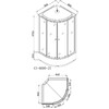 Душевая кабина Loranto CS-6690-25G 90x90