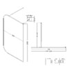 Душевая перегородка Niagara NG-689-12TBLACK 120x200