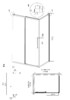 Душевое ограждение Grossman Cosmo 120.K33.02.1370.10.00 130x70