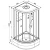 Душевая кабина AvaCan D278S LED 80x80