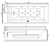 Акриловая ванна Excellent Crown Grand 190x90