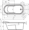 Акриловая ванна Riho Columbia 140x70