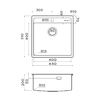 Мойка для кухни Omoikiri Daisen 44-IN нержавеющая сталь