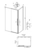 Душевое ограждение Grossman Galaxy 120.K33.01.1090.10.00 100x90