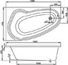 Акриловая ванна Vagnerplast Avona 150x90 L