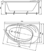 Акриловая ванна Акватек Бетта 170x97 R