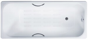 Чугунная ванна Delice Aurora 150x70 с ручками а/п