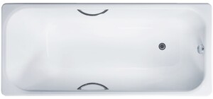 Чугунная ванна Delice Aurora 150x70 с ручками