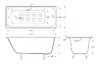 Чугунная ванна Delice Continental Plus 170x70 а/п