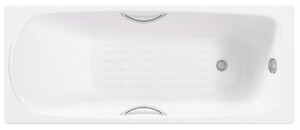 Чугунная ванна Delice Fusion 170x70 с ручками а/п