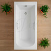 Ванна из искусственного камня Delice Scandi 170x70 глянцевая с ручками хром DLR330025R-G