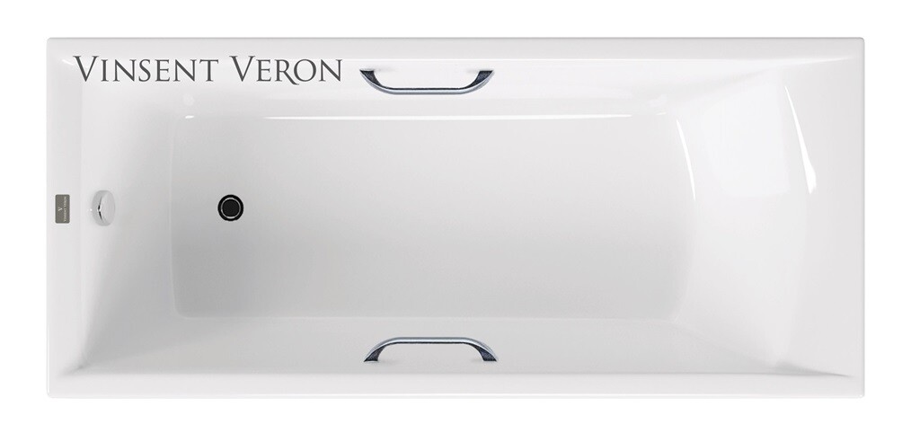 Чугунная ванна Vinsent Veron Devon 190x80x45 с ручками