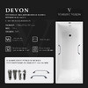 Чугунная ванна Vinsent Veron Devon 170x70x45 с хромированными ручками и а/п