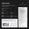 Чугунная ванна Vinsent Veron Devon 170x70x45 с ручками цвет никель