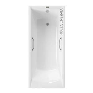 Чугунная ванна Vinsent Veron Devon 170x70x45 с ручками оружейная сталь
