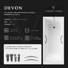 Чугунная ванна Vinsent Veron Devon 175x70x45 с хромированными ручками