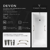 Чугунная ванна Vinsent Veron Devon 175x70x45 с бронзовыми ручками и а/п