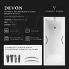 Чугунная ванна Vinsent Veron Devon 175x75x45 с хромированными ручками и а/п