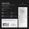 Чугунная ванна Vinsent Veron Devon 180x70x45 с хромированными ручками и а/п
