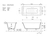 Чугунная ванна Vinsent Veron Devon 180x75x45 с хромированными ручками и а/п