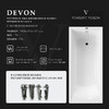 Чугунная ванна Vinsent Veron Devon 190x80x45 с а/п