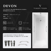 Чугунная ванна Vinsent Veron Devon 190x80x45 с ручками цвет никель