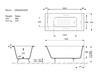 Чугунная ванна Vinsent Veron Devon 190x80x45 с хромированными ручками и а/п